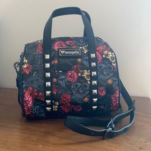 loungefly disney lilo & stitch flowers satchel bolsa